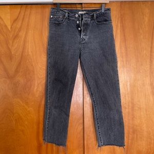 Levi’s wedgie straight button fly jeans